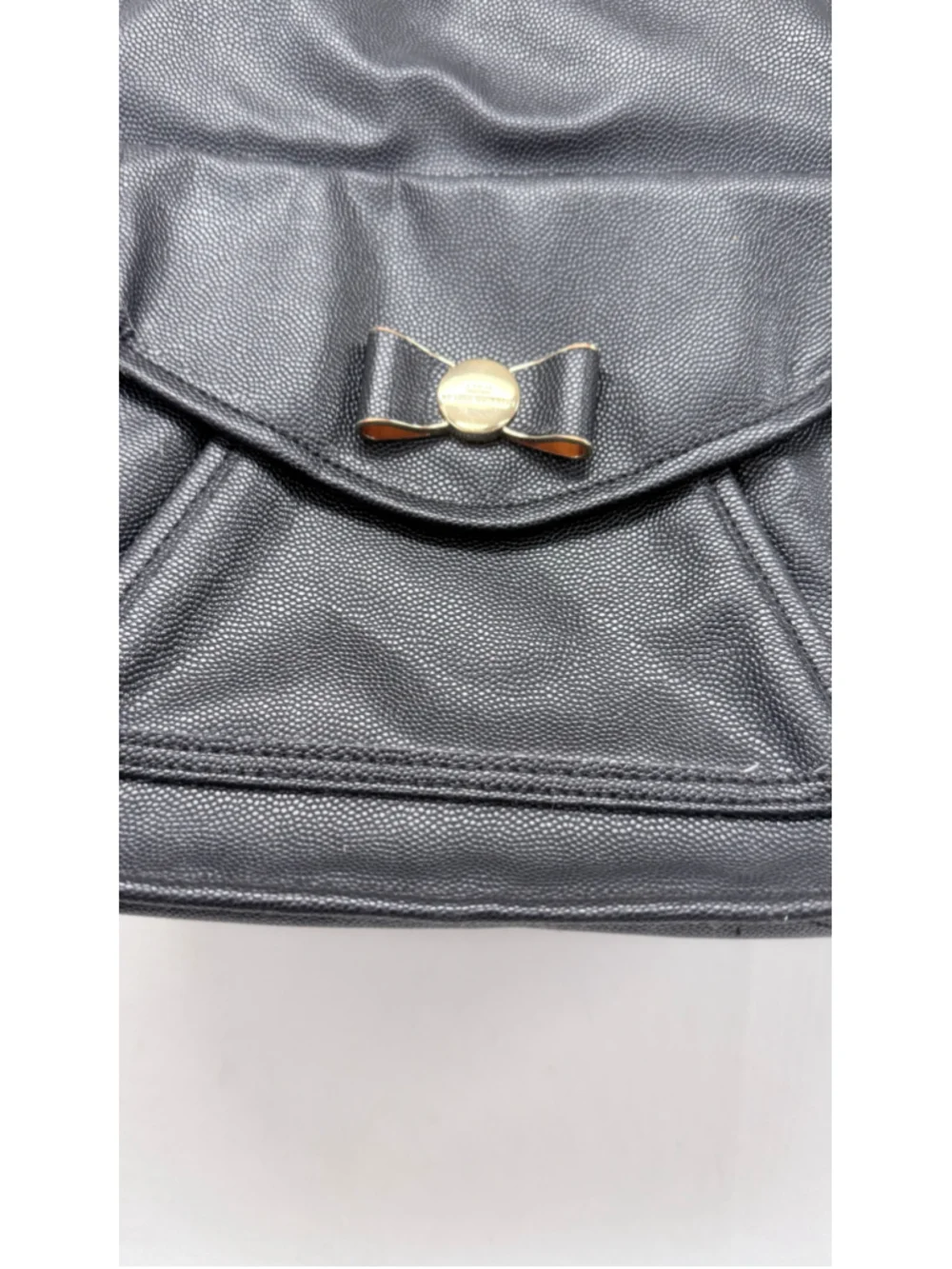 Women's Lulu Guinness Black Gold Tote Bag One Size